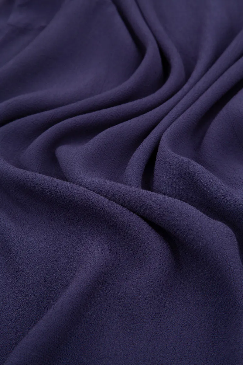 Lined interior Wide Amethyst Viscose Trousers