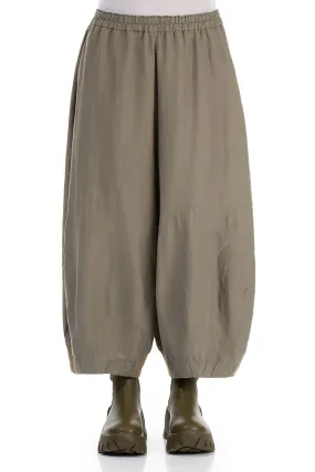 Wide Silver Sage Silk Cotton Trousers Perfect Pair