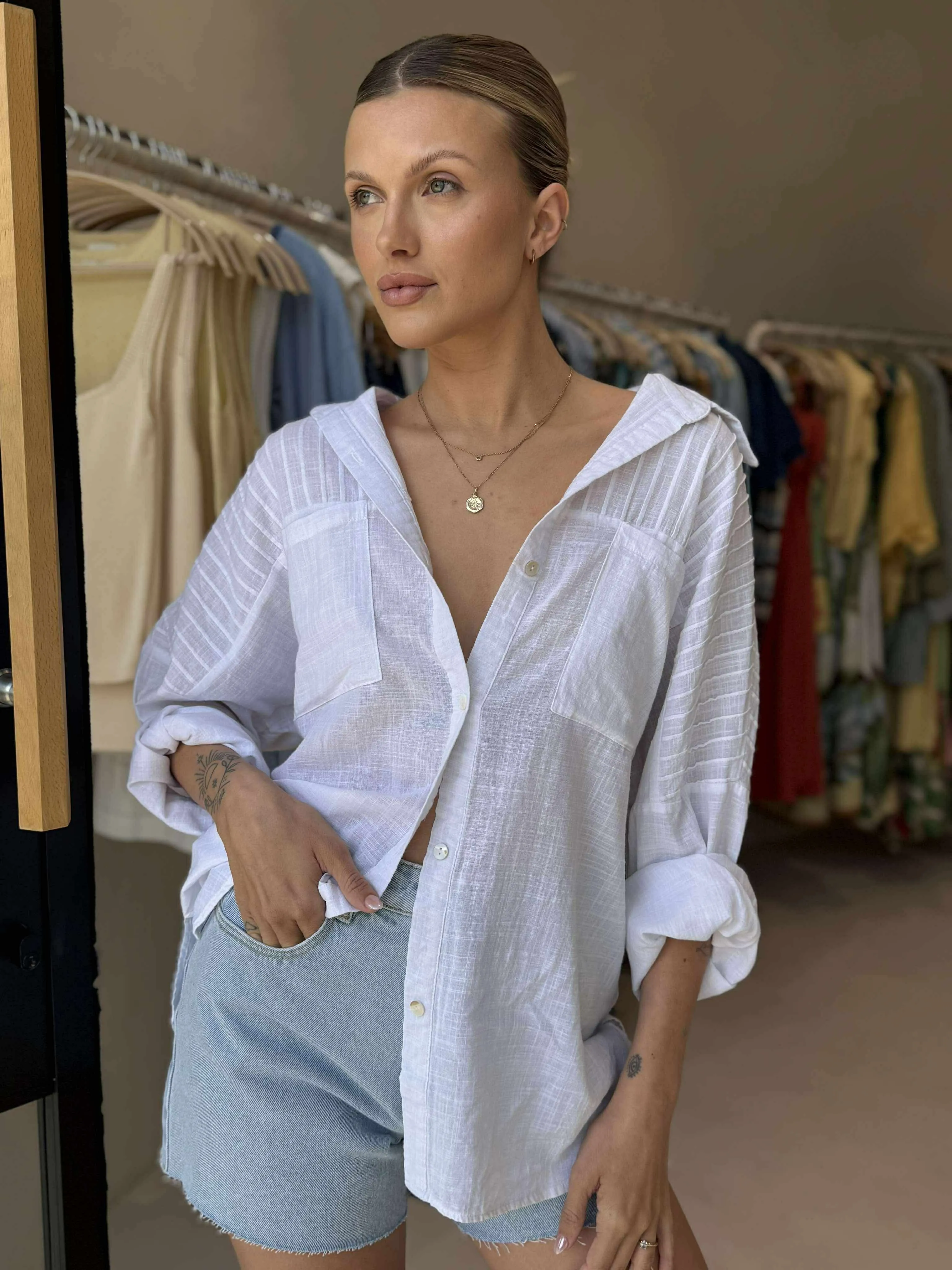 WILMA SHIRT - WHITE Winter Wardrobe