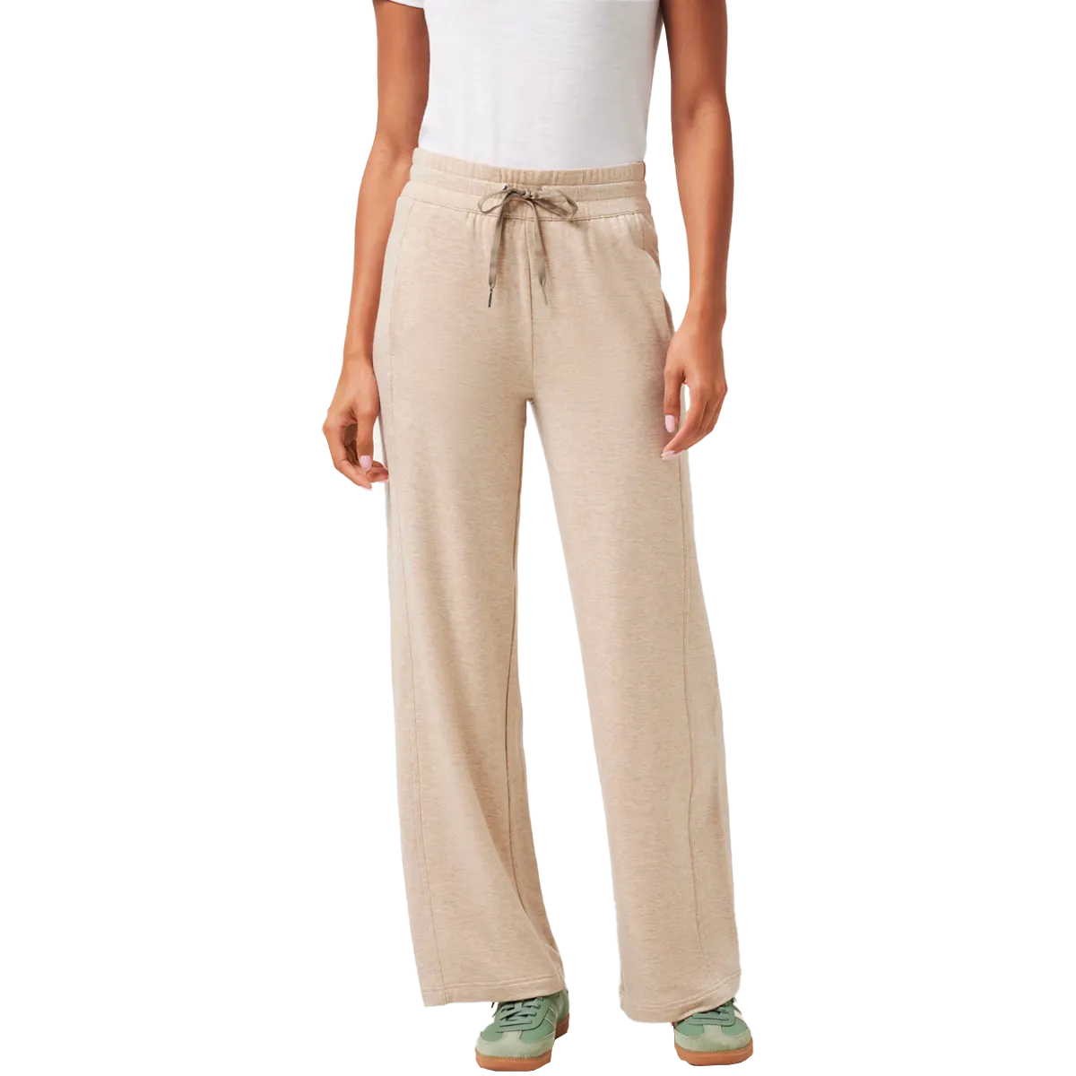 stain guard Women's Cloud Terry Wide Leg Pant