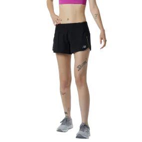 Linen blend Reinforced Stress Points Women's Impact Run Short 3"