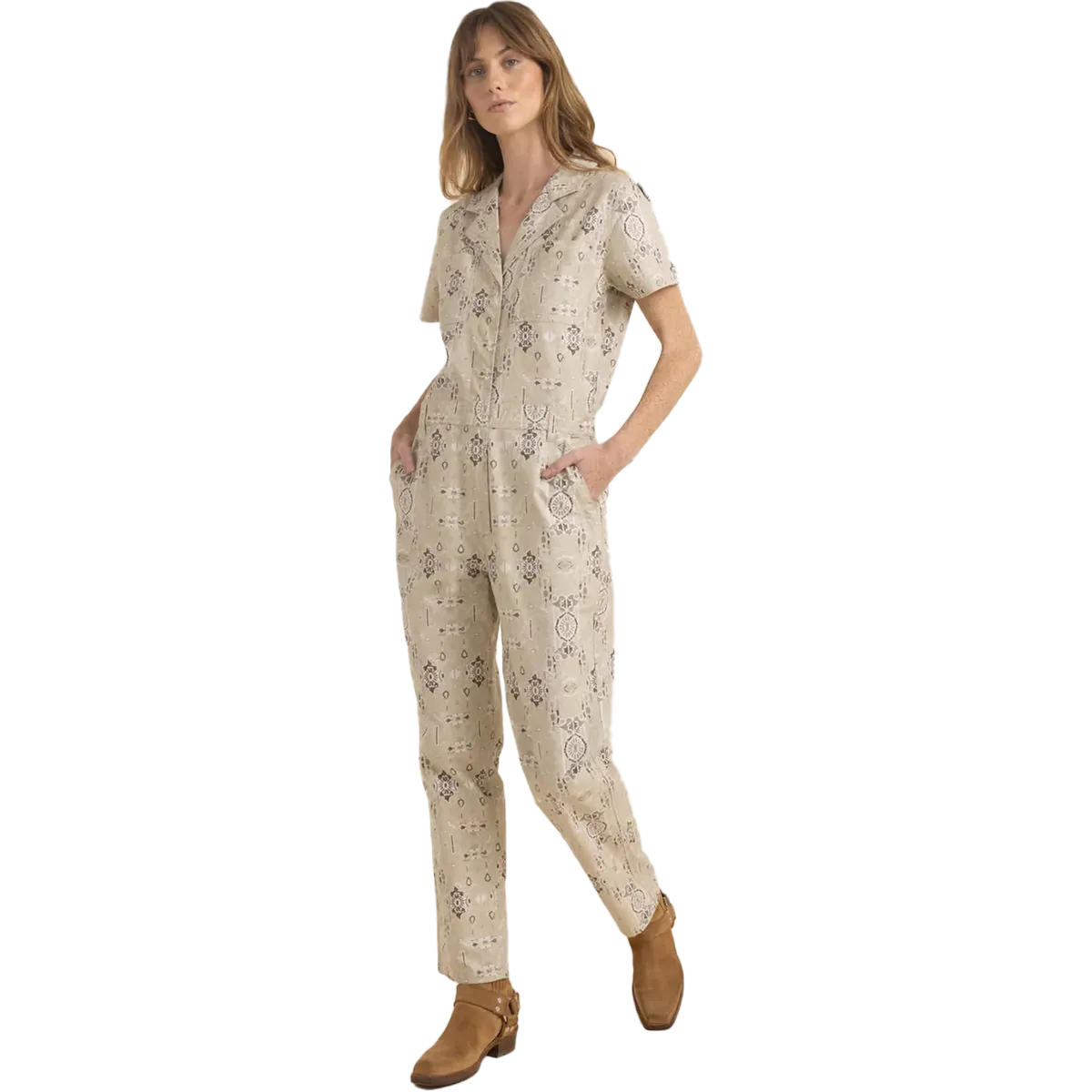 Women's Layover Short Sleeve Jumpsuit Durable Utility