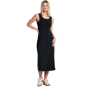 Double Needle Stitching Comfort Fit Wear Women's Lyra Midi Dress