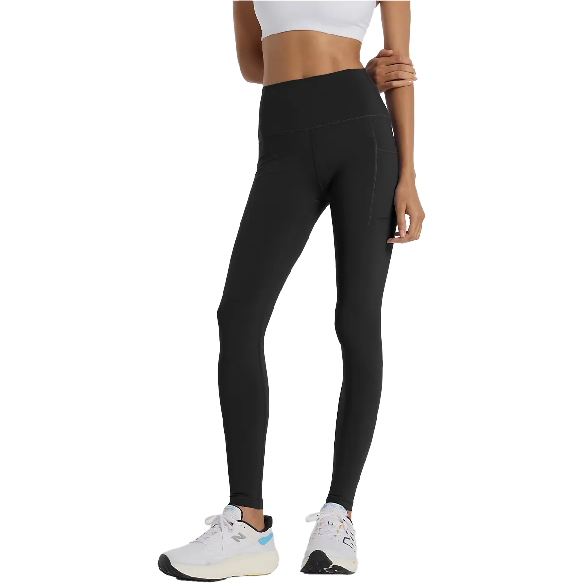 Women's NB Sleek Pocket High Rise Legging 27" Thermal Regulating Fabric Organic Cotton Blend