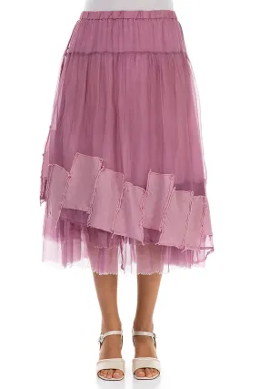 Patch D??cor Mauve Taupe Silk Chiffon Skirt Low Maintenance Fabric Core Collection