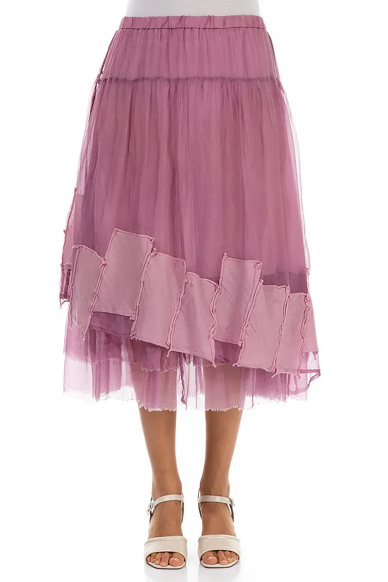 Patch D??cor Mauve Taupe Silk Chiffon Skirt Low Maintenance Fabric Core Collection