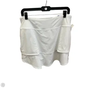 Gathered waist Style Innovation Skort By Clothes Mentor In White, Size: Xl